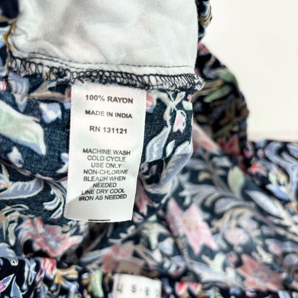 Dash Pants Womens 3X Floral Print Mid-Rise Wide-Leg Floral Bloomcore Flowy - Picture 9 of 9